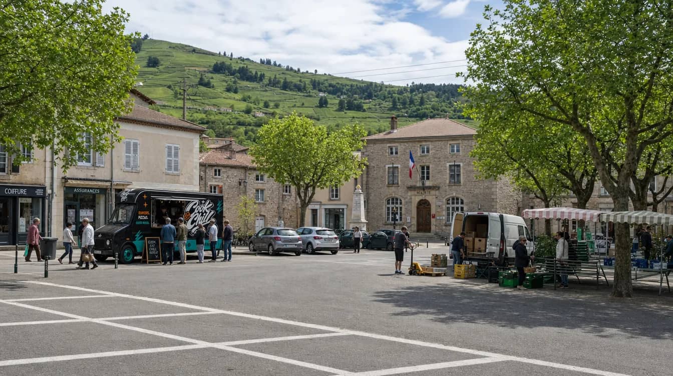 Villié-Morgon, Place du marché